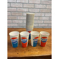 Lot of Vintage Pepsi Cola Soda Wax Cups Red White Blue 5" Sweathearts 1970s