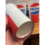 Lot of Vintage Pepsi Cola Soda Wax Cups Red White Blue 5" Sweathearts 1970s