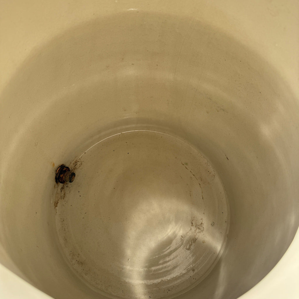 Antique Red Wing Stoneware 5 Gallon Water Cooler Jug Dispenser w/ Lid