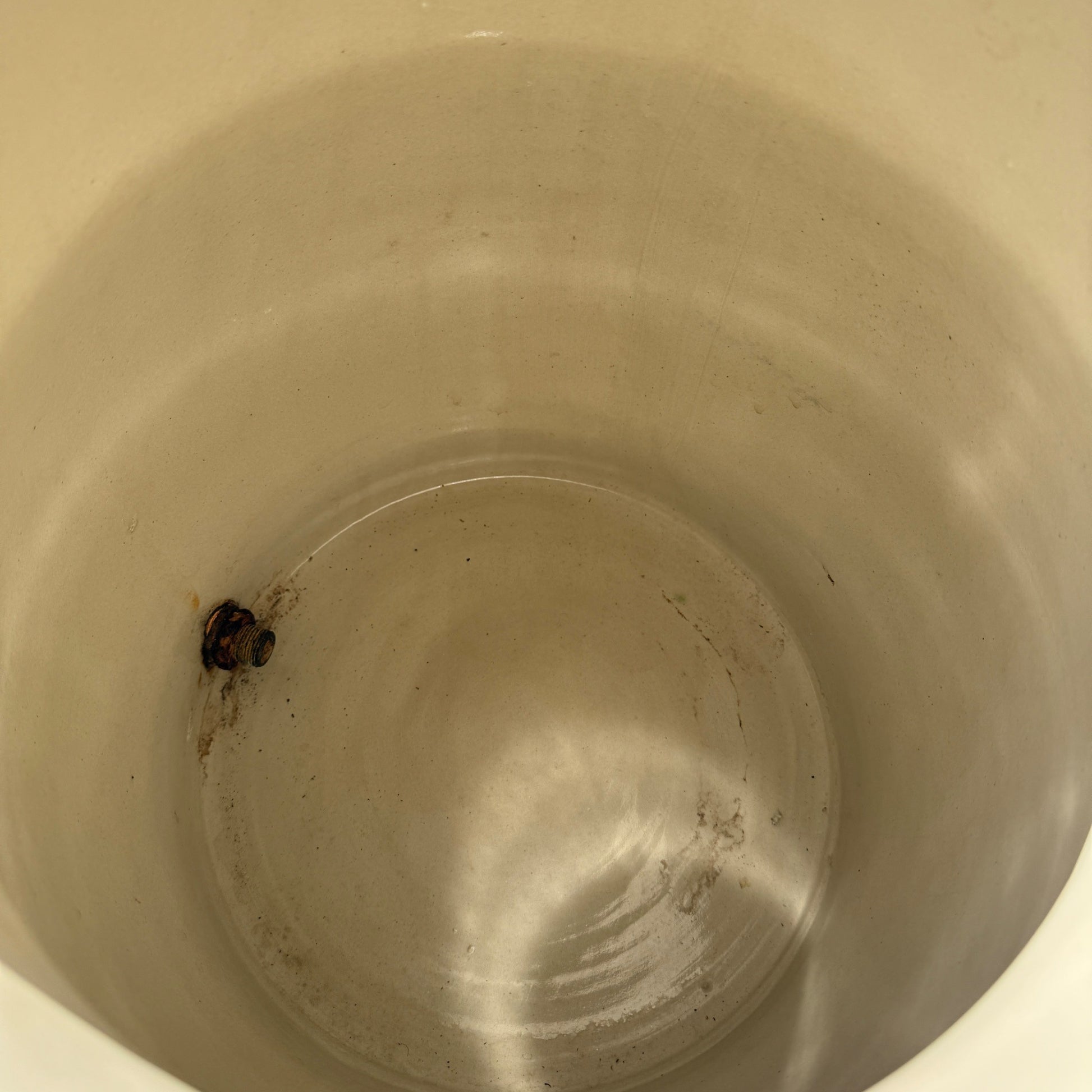 Antique Red Wing Stoneware 5 Gallon Water Cooler Jug Dispenser w/ Lid