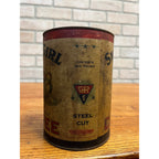 RARE Vintage Sweet Girl Coffee 1lb Empty Can Advertising Geo. Rasmussen Co.