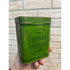 Vintage Antique Grandmother's Green Japan Tea One Half Pound Tin WITH LOOSE TEA