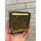 Vintage Antique Grandmother's Green Japan Tea One Half Pound Tin WITH LOOSE TEA
