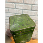 Vintage Antique Grandmother's Green Japan Tea One Half Pound Tin WITH LOOSE TEA