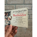 Antique Metholatum After Shave Cream Advertising Ink Blotter Card