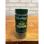 Retro Vintage 1970s Durkee Salad Seasoning Glass Spice Jar FULL