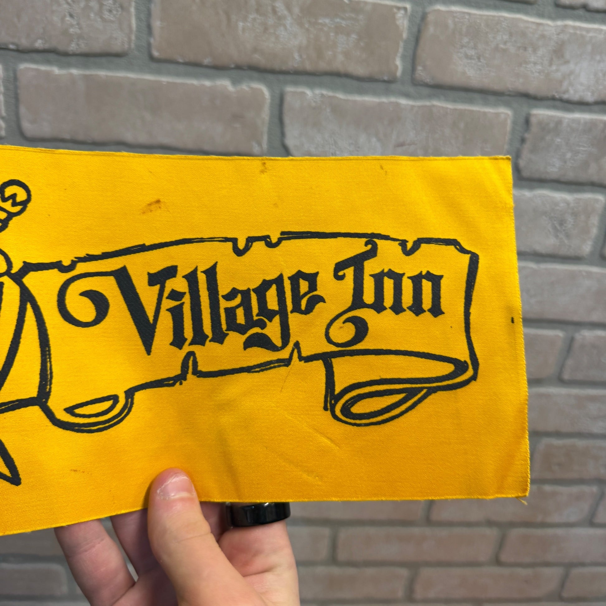 Vintage Mike's Village Inn Cloth Patch Advertising West Bend Wisconsin