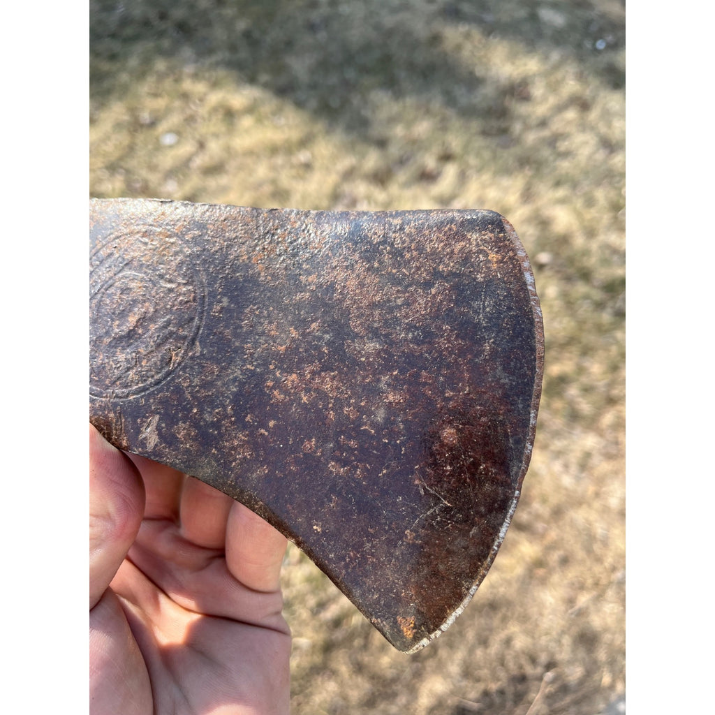 E. Garnich & Sons Vtg Kelly Works Double Bit Axe Head Ashland Wisconsin