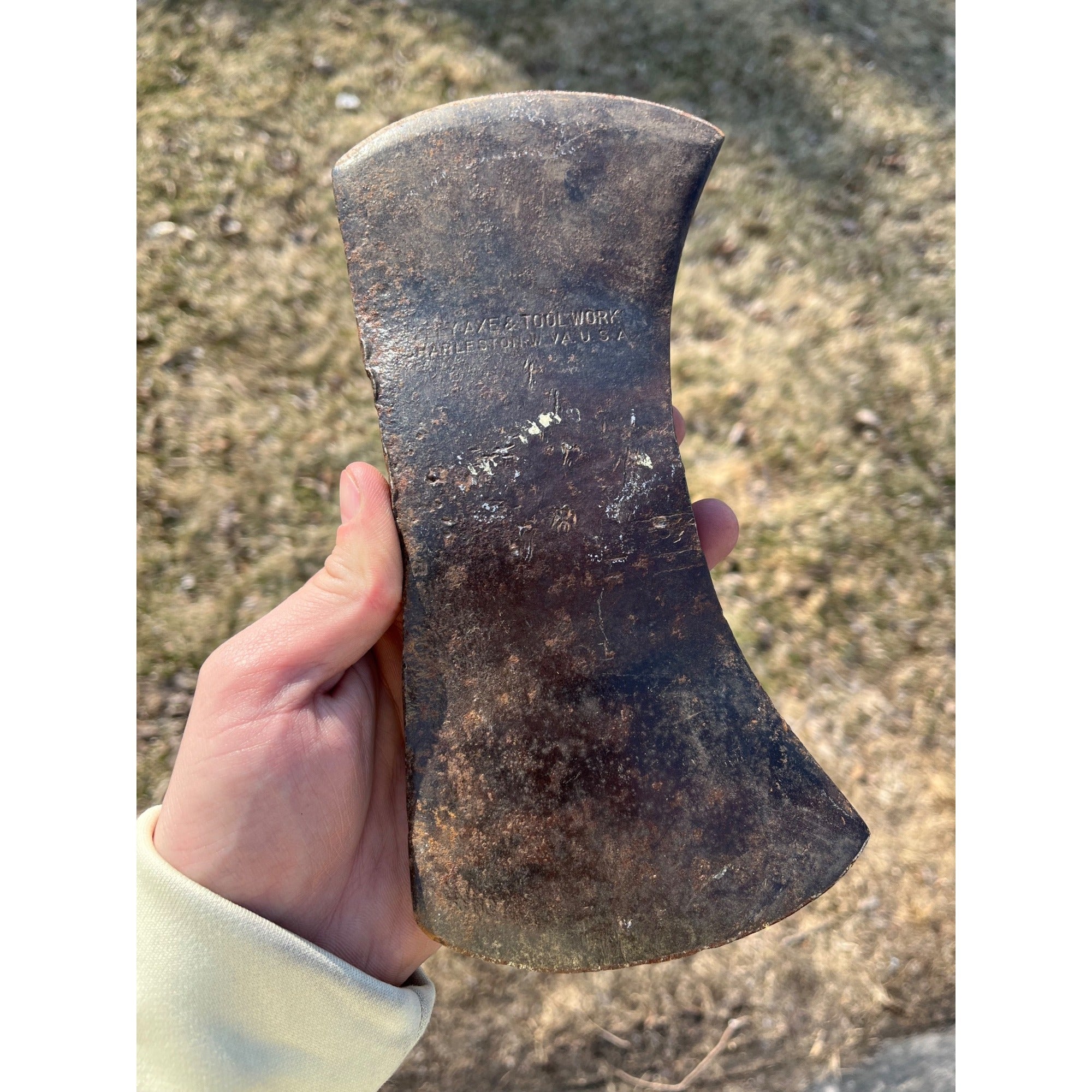E. Garnich & Sons Vtg Kelly Works Double Bit Axe Head Ashland Wisconsin
