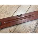 Vintage Wood Bubble Level H.S.B & Co. OVB Our Very Best 30" No. 0 Brass Accent Plate