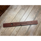 Vintage Wood Bubble Level H.S.B & Co. OVB Our Very Best 30" No. 0 Brass Accent Plate