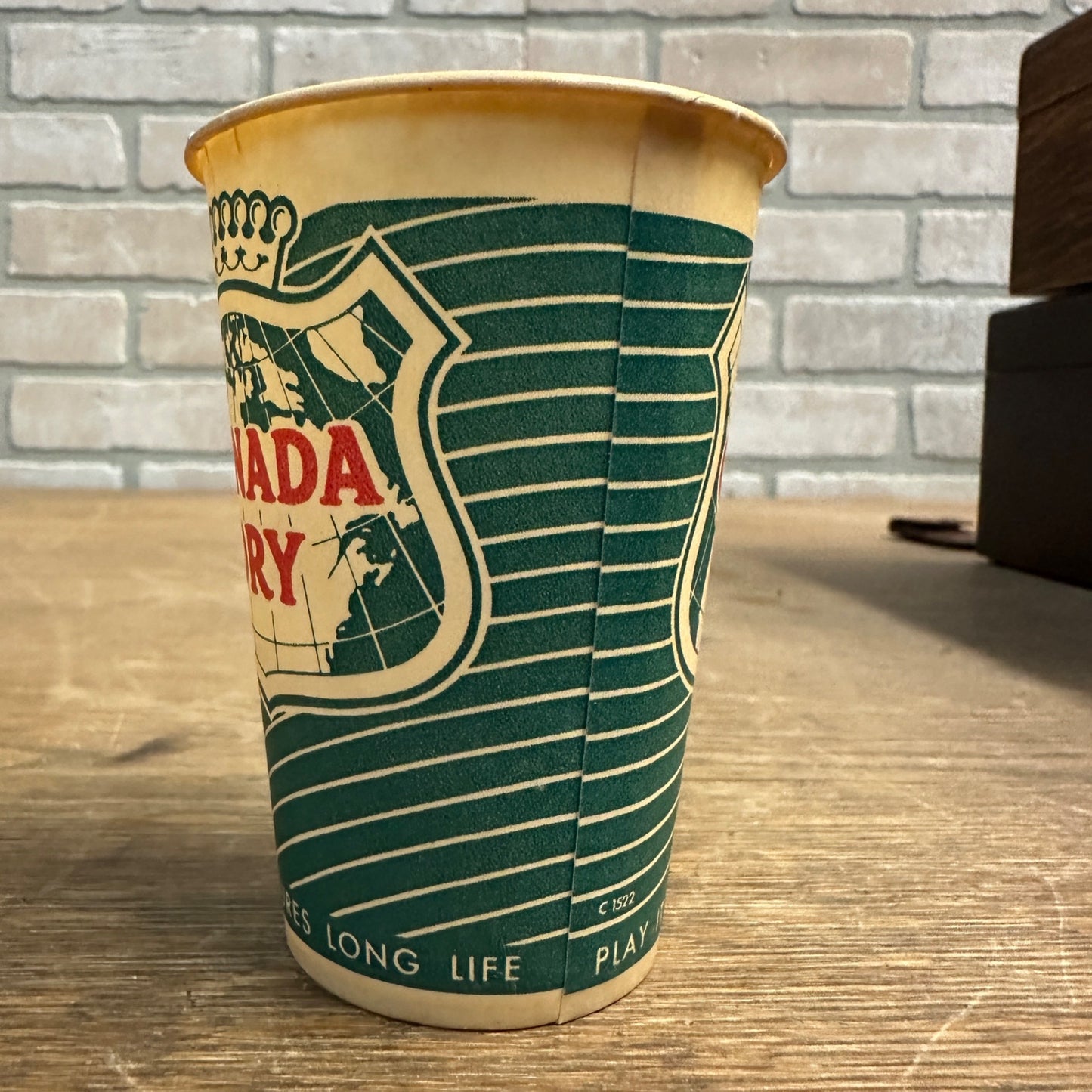 Vintage Canada Dry Soda Paper Wax Cup 7oz Promotional Ginger Ale