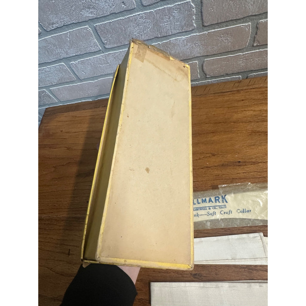 Antique HALLMARK Semi-Soft Shirt Collars Glenside w/ Original Mercantile Box