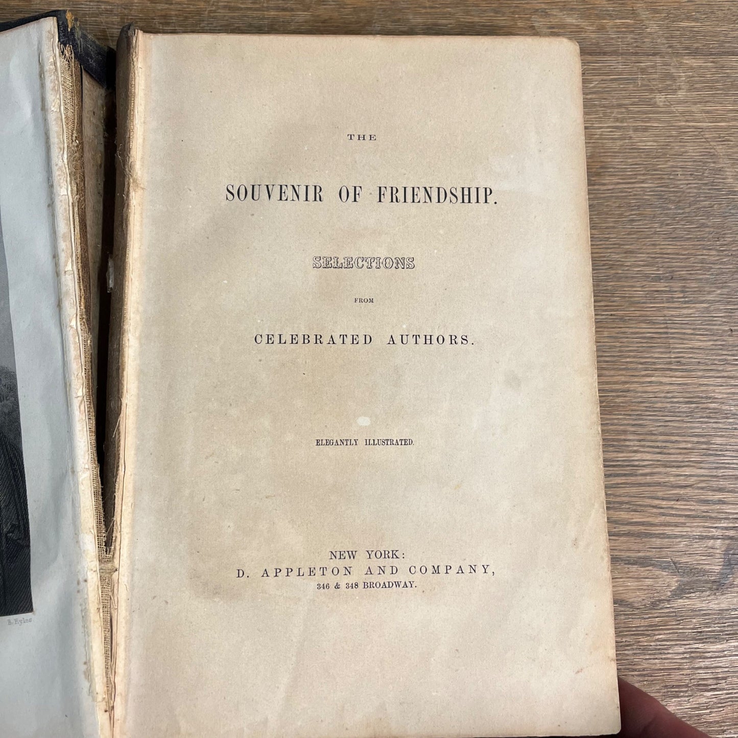 Scarce 1857 The Souvenir of Friendship. A Christmas and New-Year's Present