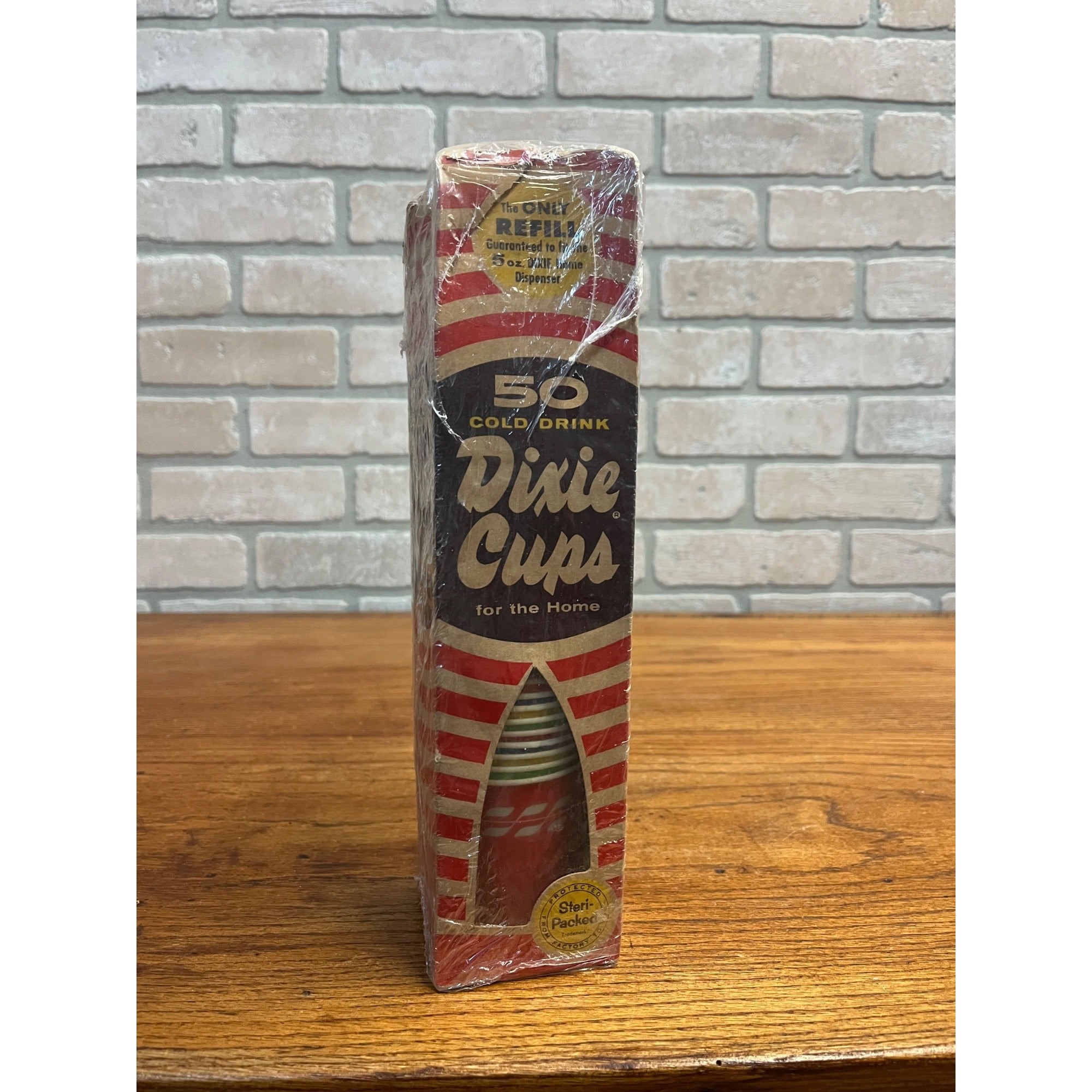 Vintage 1950s Dixie Cups Multi-Color Steri-Packed in Original Box