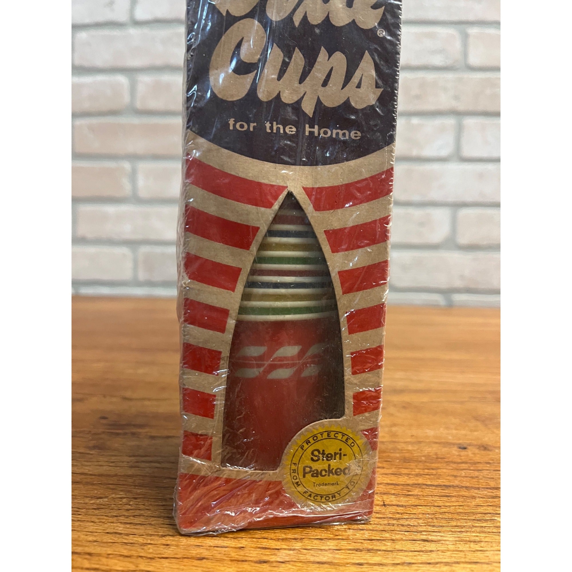 Vintage 1950s Dixie Cups Multi-Color Steri-Packed in Original Box