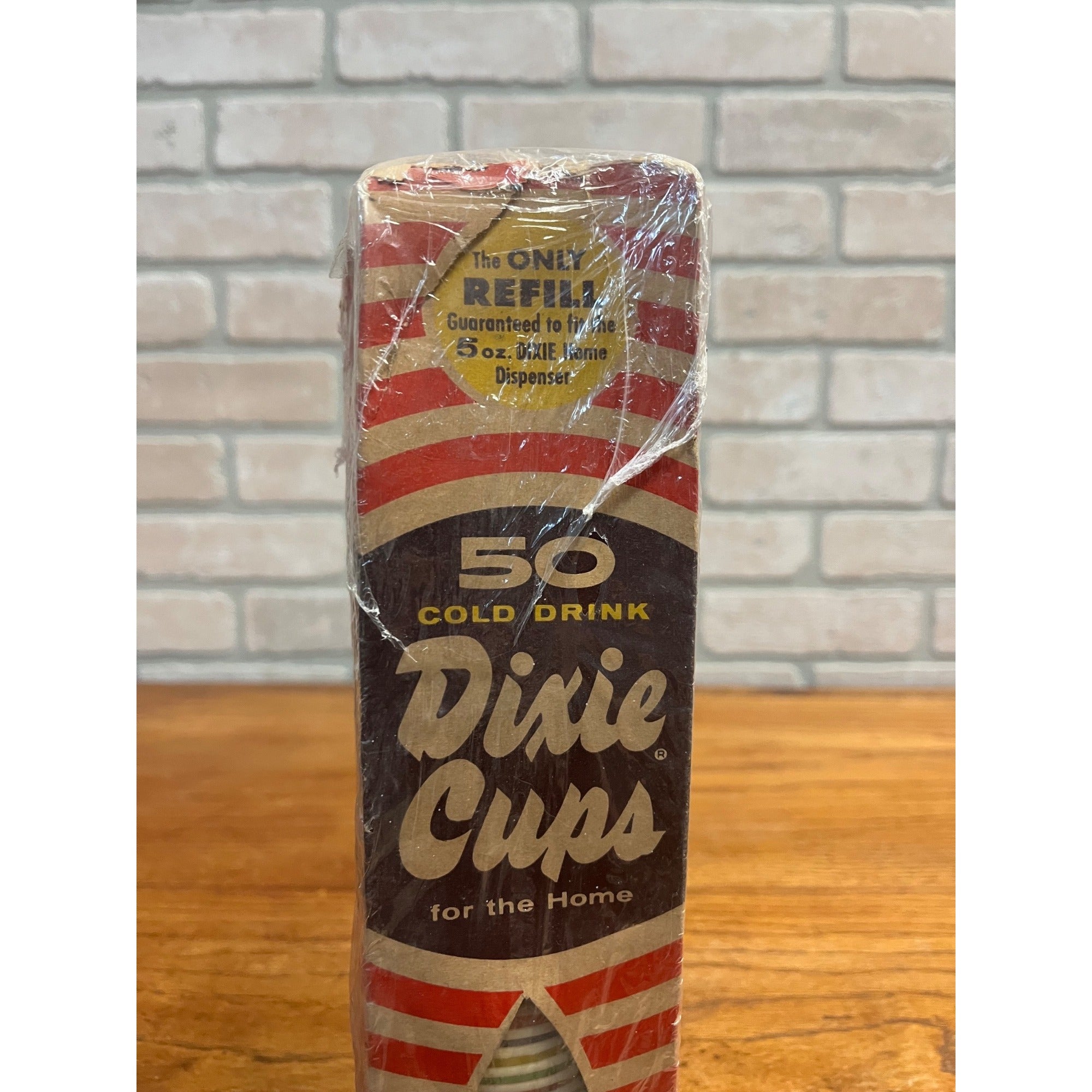 Vintage 1950s Dixie Cups Multi-Color Steri-Packed in Original Box