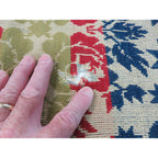 Antique 3 Color Woven Coverlet JH March Co. 1842 Salona Clinton Cty Pennsylvania