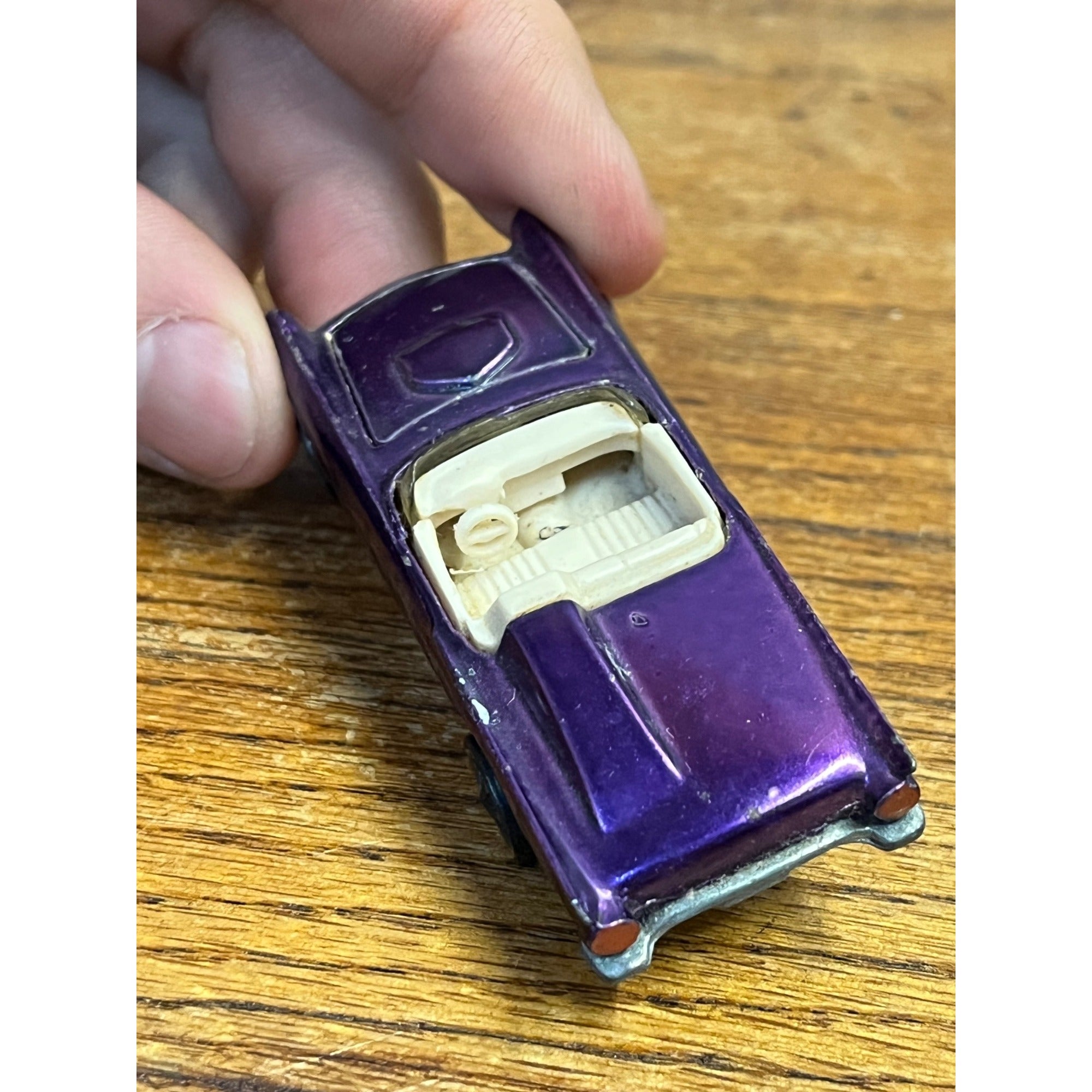 Vintage 1968 Hot Wheels Redline Ford Classic 57 Bird Car Purple - CLEAN