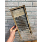 Antique Primitive 1920s Little Monarch Child's Wood & Tin Washboard Laundry Decor Farmhouse