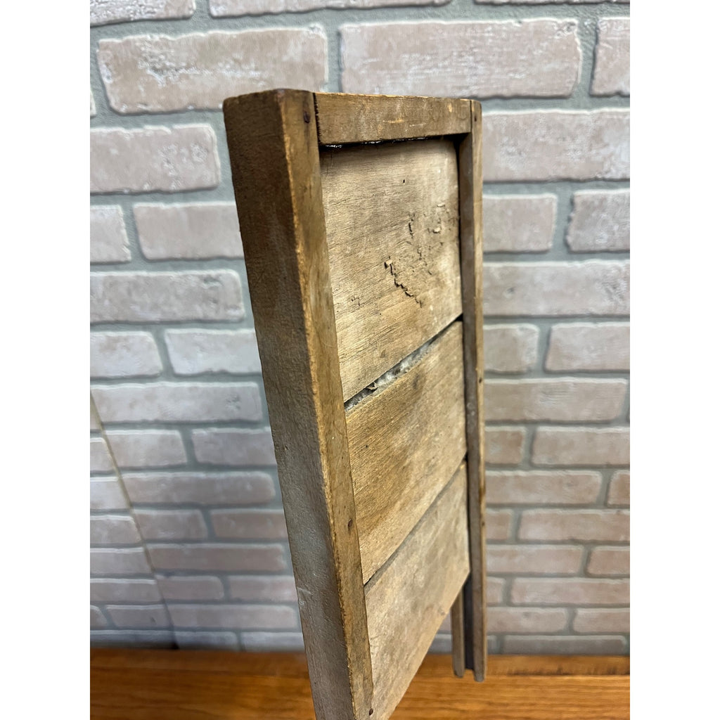 Antique Primitive 1920s Little Monarch Child's Wood & Tin Washboard Laundry Decor Farmhouse