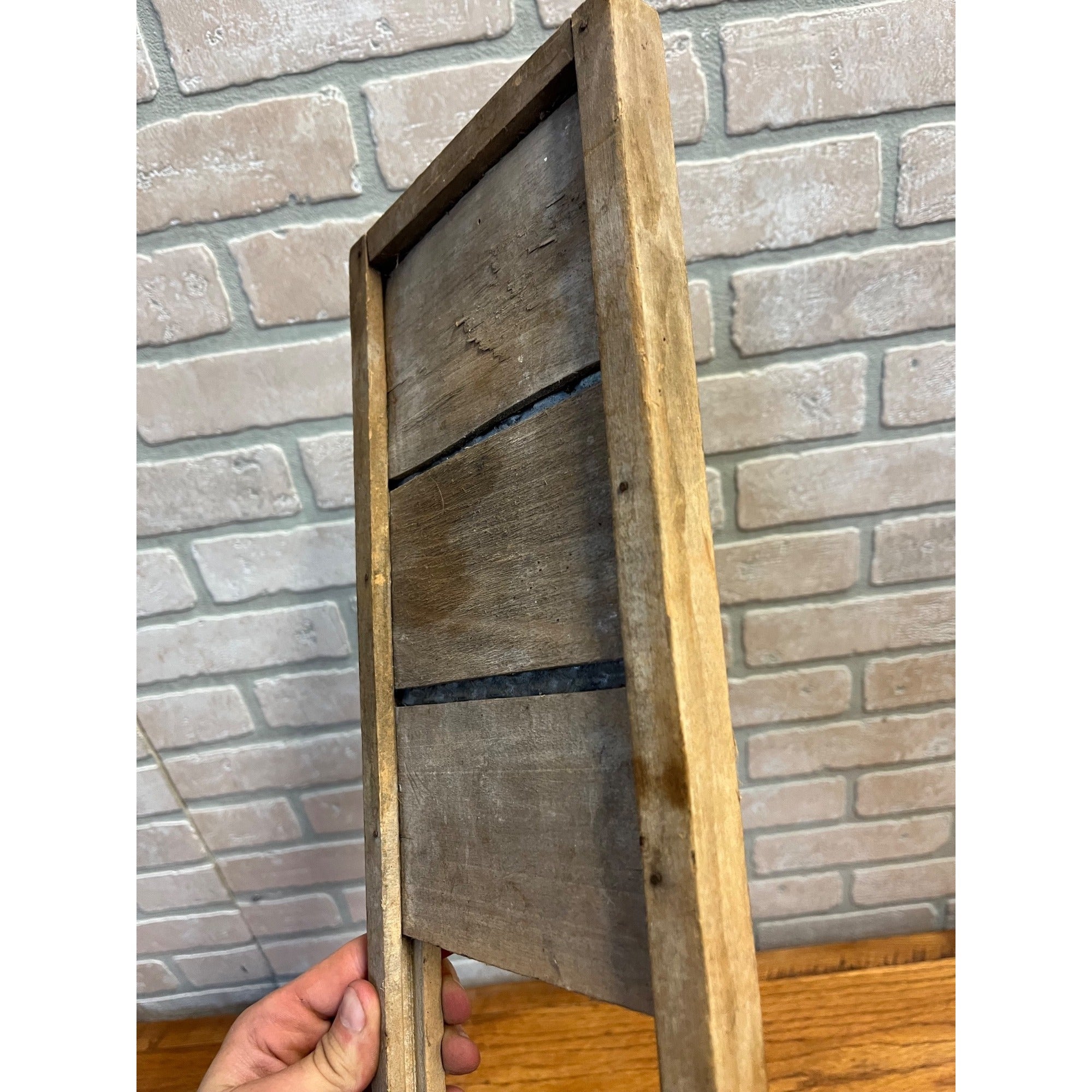 Antique Primitive 1920s Little Monarch Child's Wood & Tin Washboard Laundry Decor Farmhouse