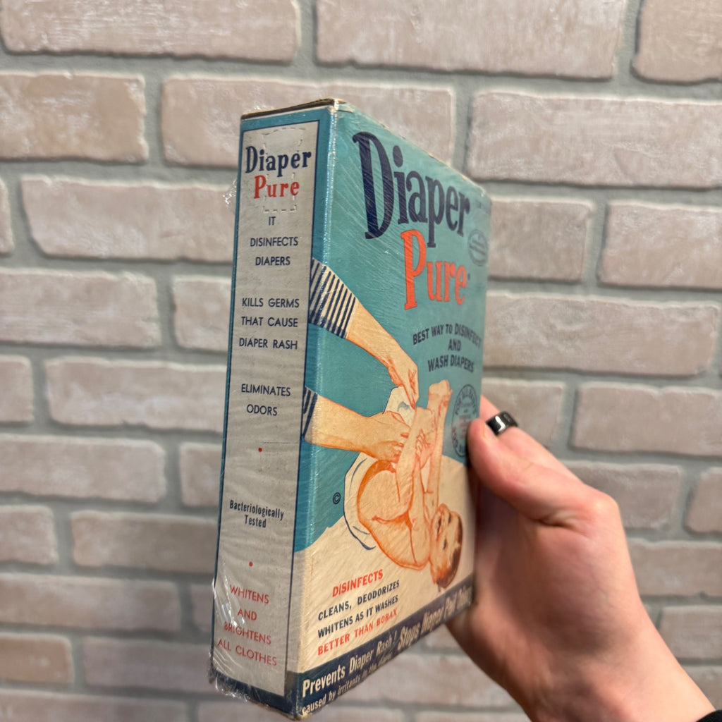 Vintage Free Sample New Old Stock Diaper Pure Detergent Box