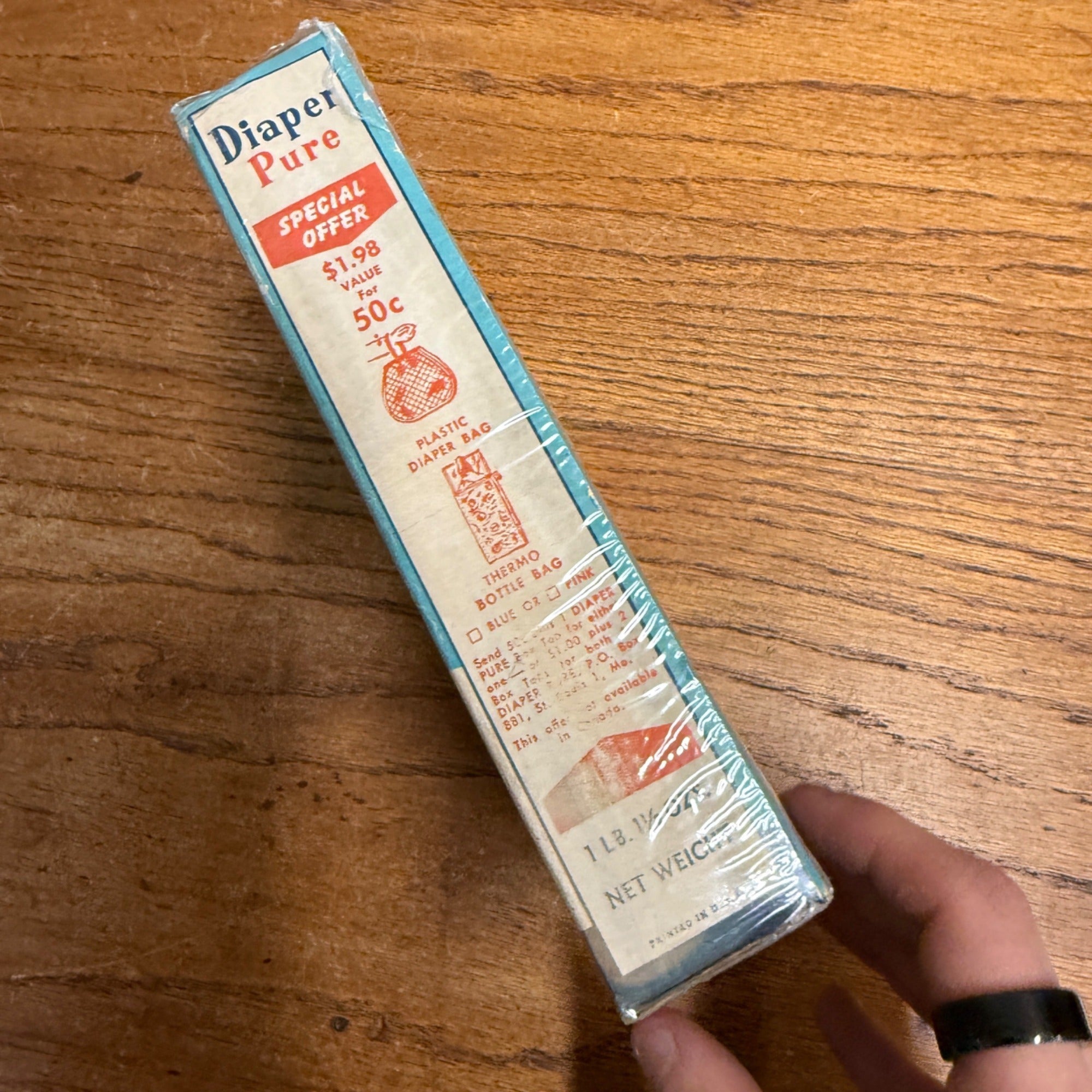 Vintage Free Sample New Old Stock Diaper Pure Detergent Box
