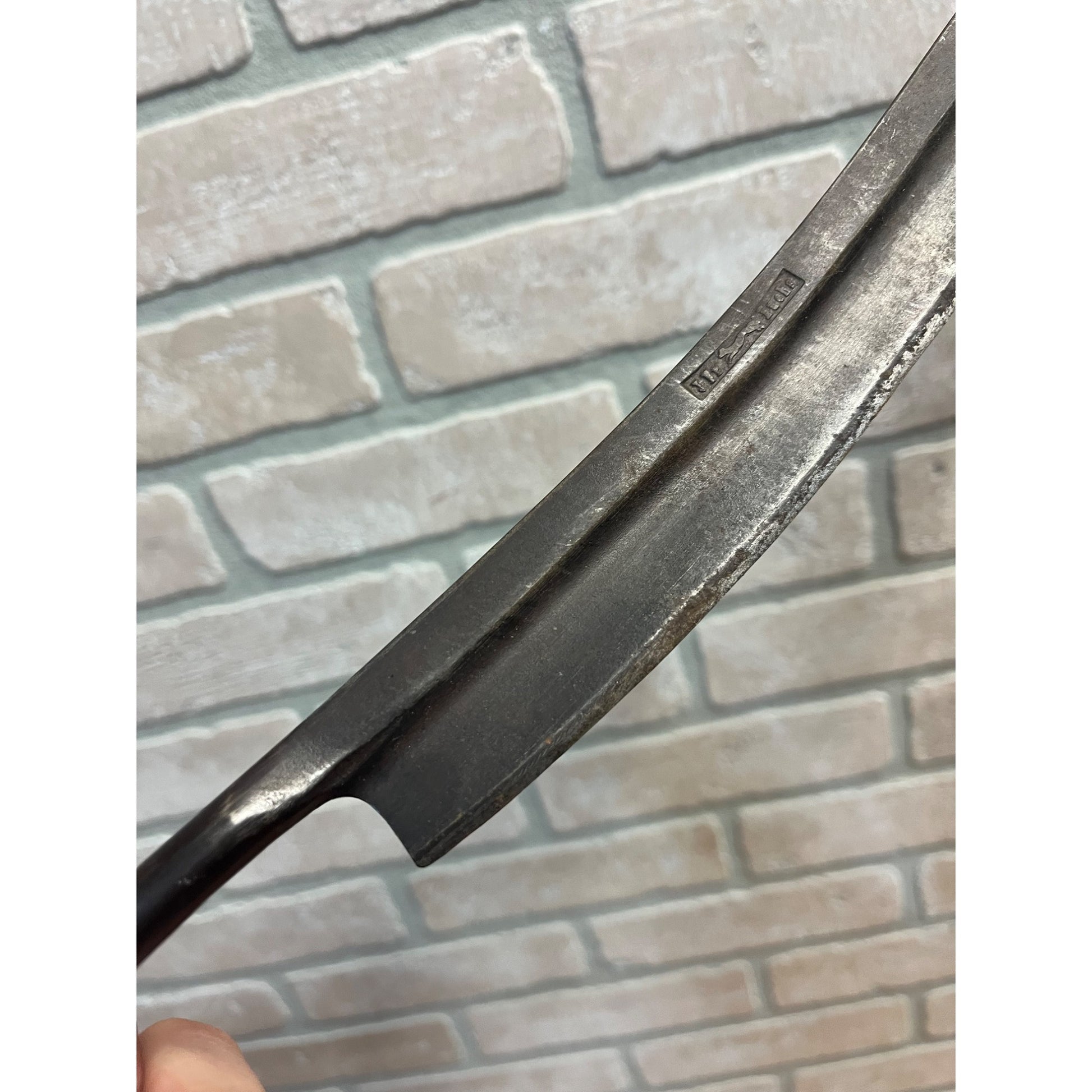 Antique Vintage J Fuchs Germany 8/25" Draw Knife Woodworking Tool Offset Handle