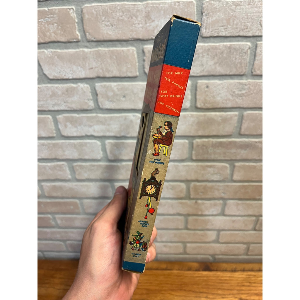 Vintage 1950s Mother Goose Drinking Straws Advertising Box w/ Straws Sweetheart