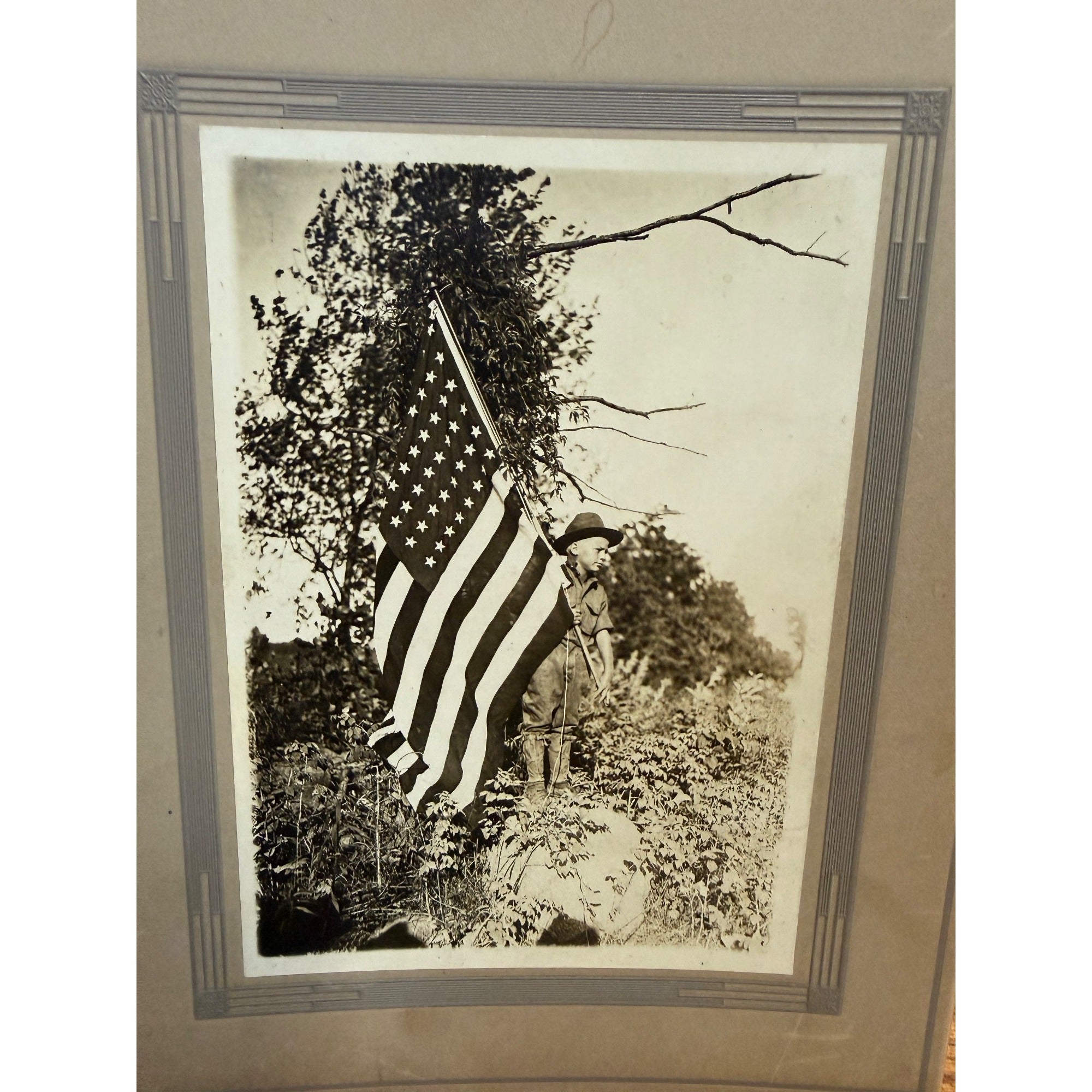 Antique Early Boy Scouts of America BSA Cabinet Photos Lot (3) Wisconsin c1916