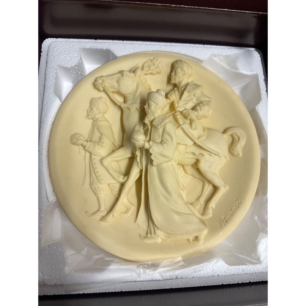 Studio Dante di Volteradici NOI TRE RE Ennio Furiesi Kings 3D Alabaster Plate