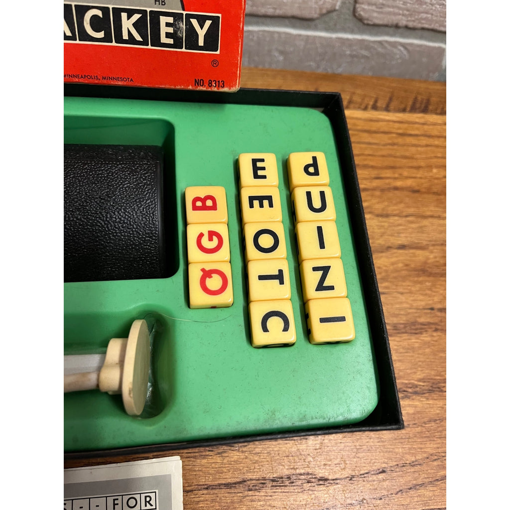 Vintage Dice Word Game Perquackey Lakeside Toys 1956 Minneapolis, Minnesota Complete