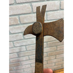 Vintage Bridgeport Hardware No.121 Crate Hammer Hatchet Tool Wood Handle