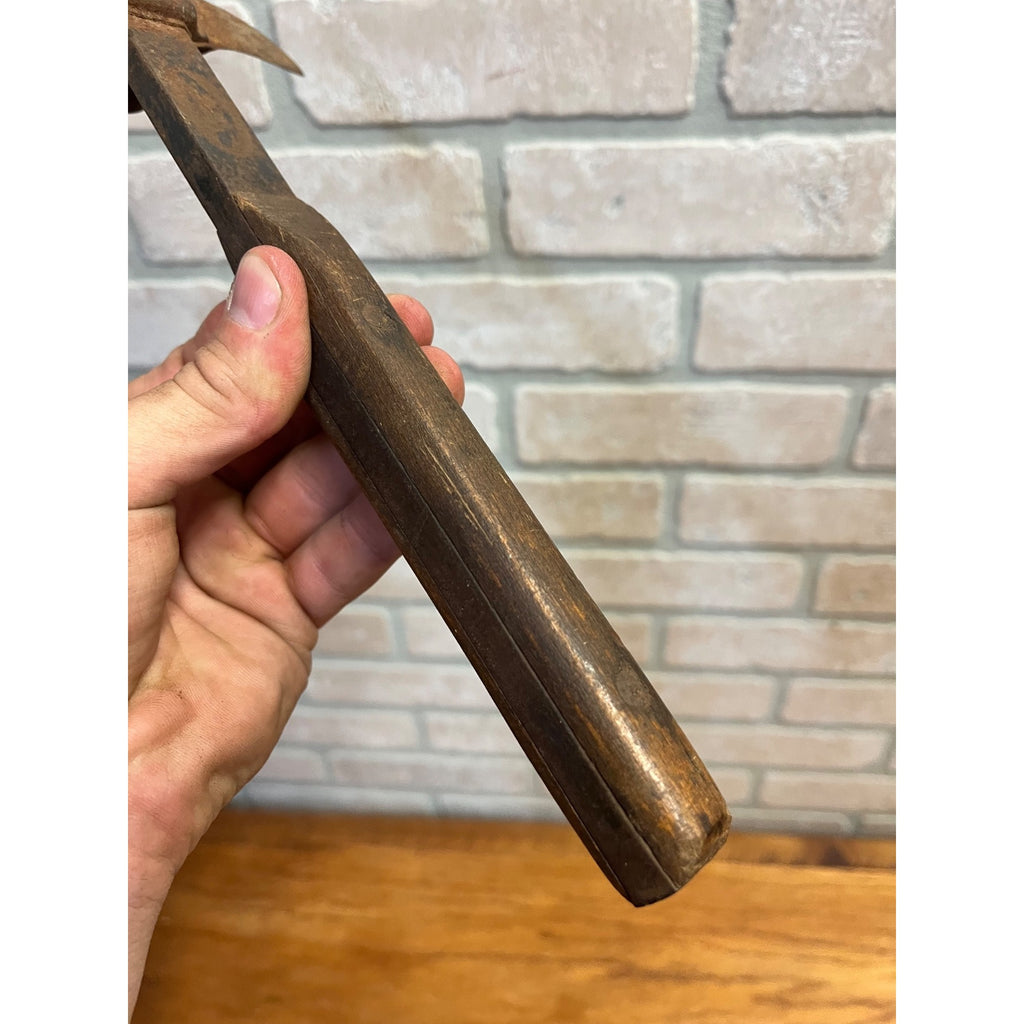 Vintage Bridgeport Hardware No.121 Crate Hammer Hatchet Tool Wood Handle