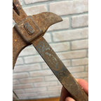 Vintage Bridgeport Hardware No.121 Crate Hammer Hatchet Tool Wood Handle