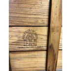 Vintage Thomas Pacconi Classics Wooden Crate With 17 International Glass Snowman Christmas Ornaments 2003