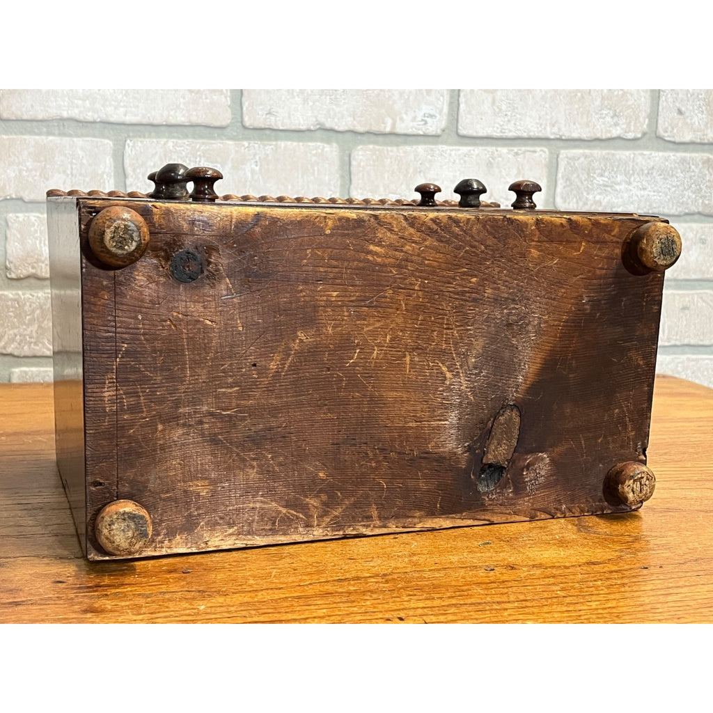 Antique 19th c. Mahogany Wood Miniature 3-Drawer Chest Americana AAFA Victorian