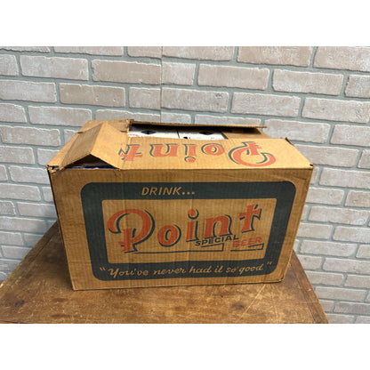 Vintage 1970s Point Special Beer Wis 48 Pack Beer Box Crate Full w/ Cans