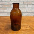 RARE Milwaukee Gallon 13" Pickle Fruit Jar Advertising Wauwatosa Wisconsin Bottle Amber