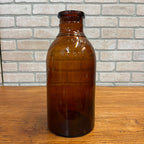 RARE Milwaukee Gallon 13" Pickle Fruit Jar Advertising Wauwatosa Wisconsin Bottle Amber