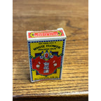 Vintage White Flower Analgesic Balm w Iris Label 2" & Box Miniature Perfume Asian