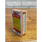Vintage White Flower Analgesic Balm w Iris Label 2" & Box Miniature Perfume Asian