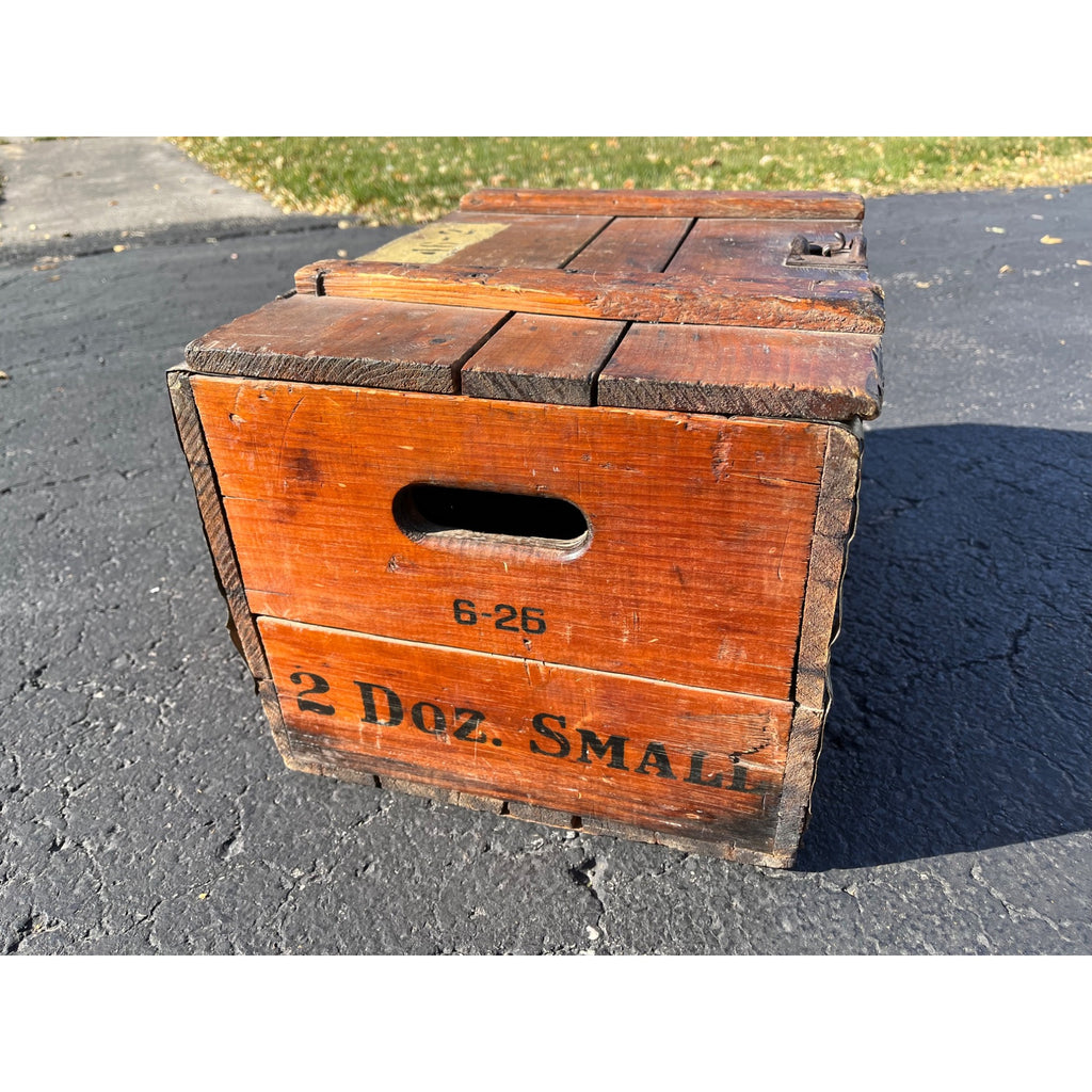 Vintage Blatz Beer Lidded Wooden Crate Case Box Milwaukee Wis