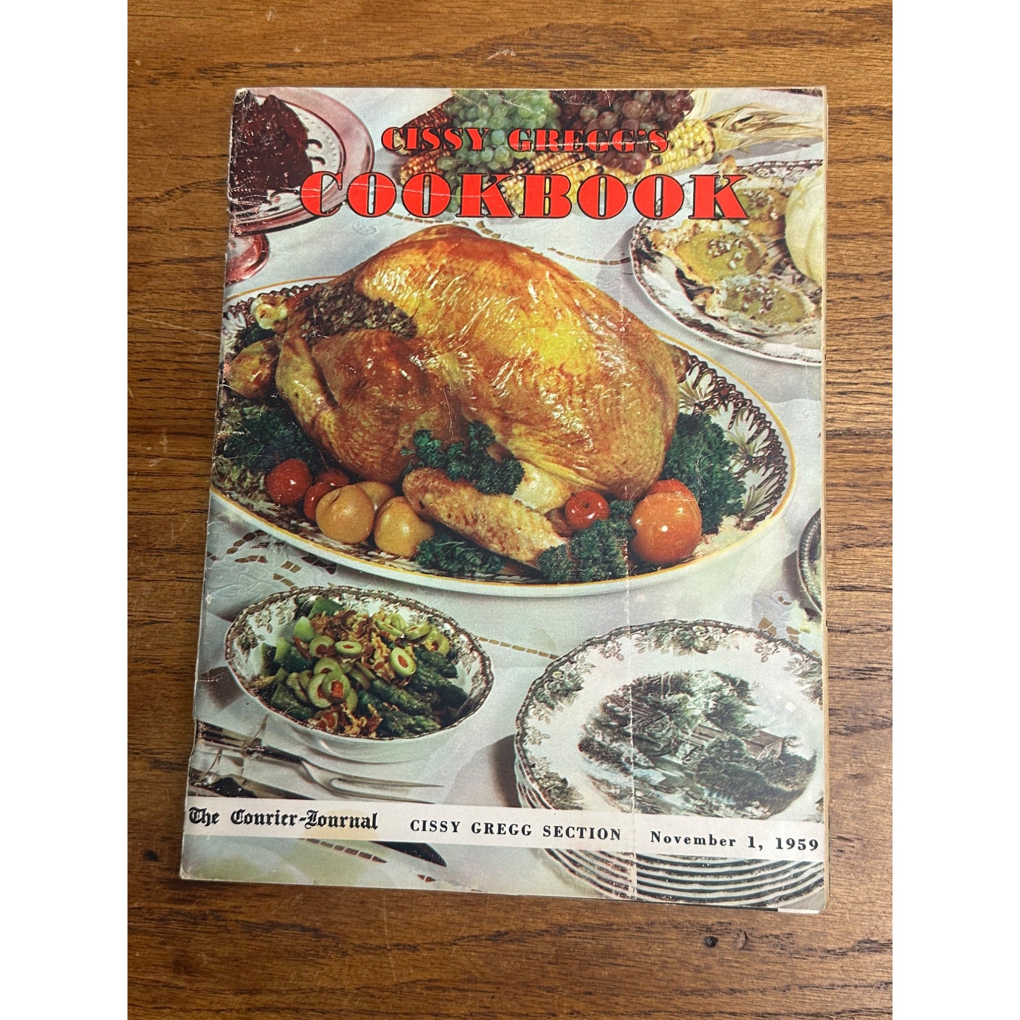 1959 Cissy Gregg's Cookbook Louisville Courier Journal Supplement Section