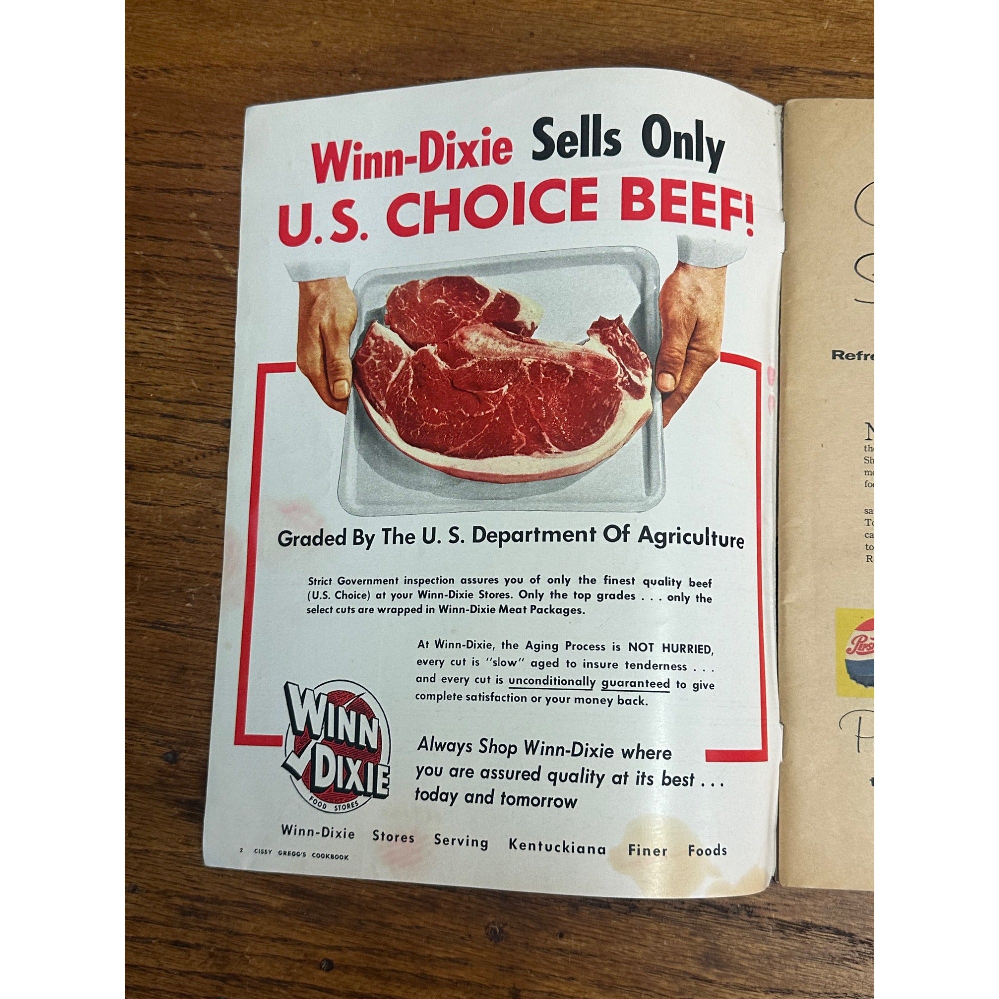 1959 Cissy Gregg's Cookbook Louisville Courier Journal Supplement Section