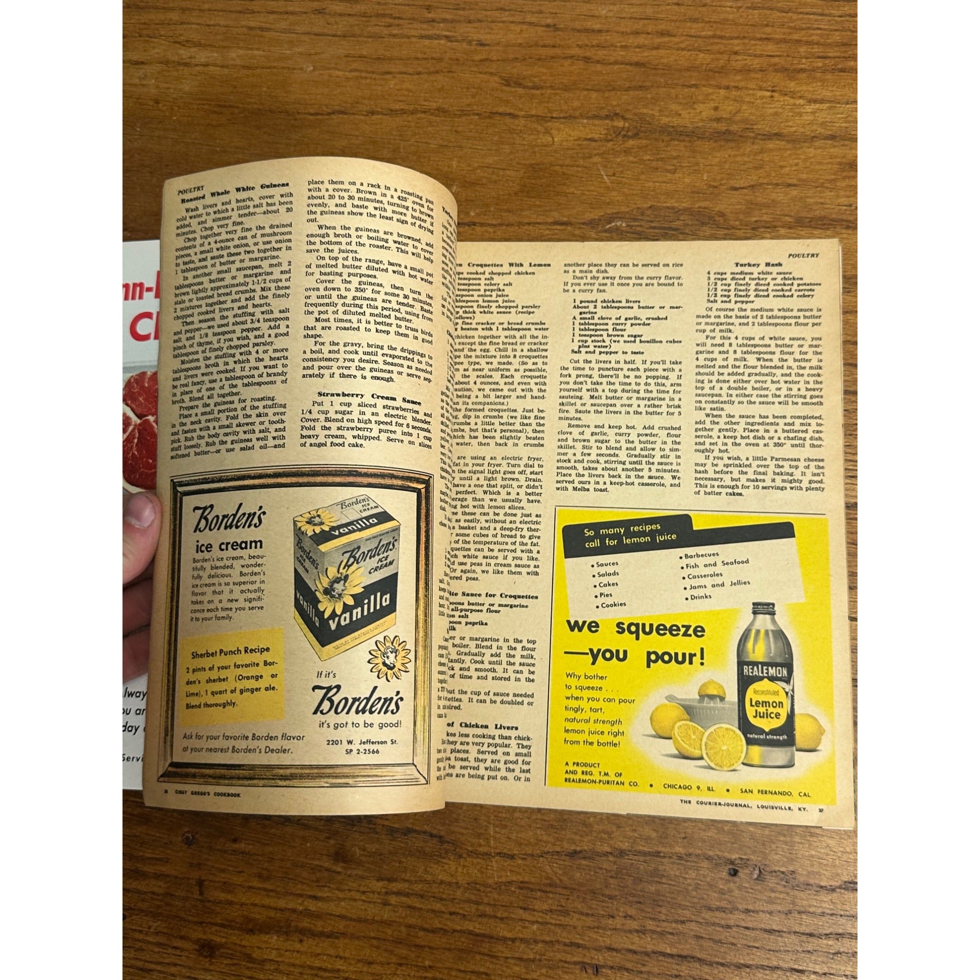 1959 Cissy Gregg's Cookbook Louisville Courier Journal Supplement Section