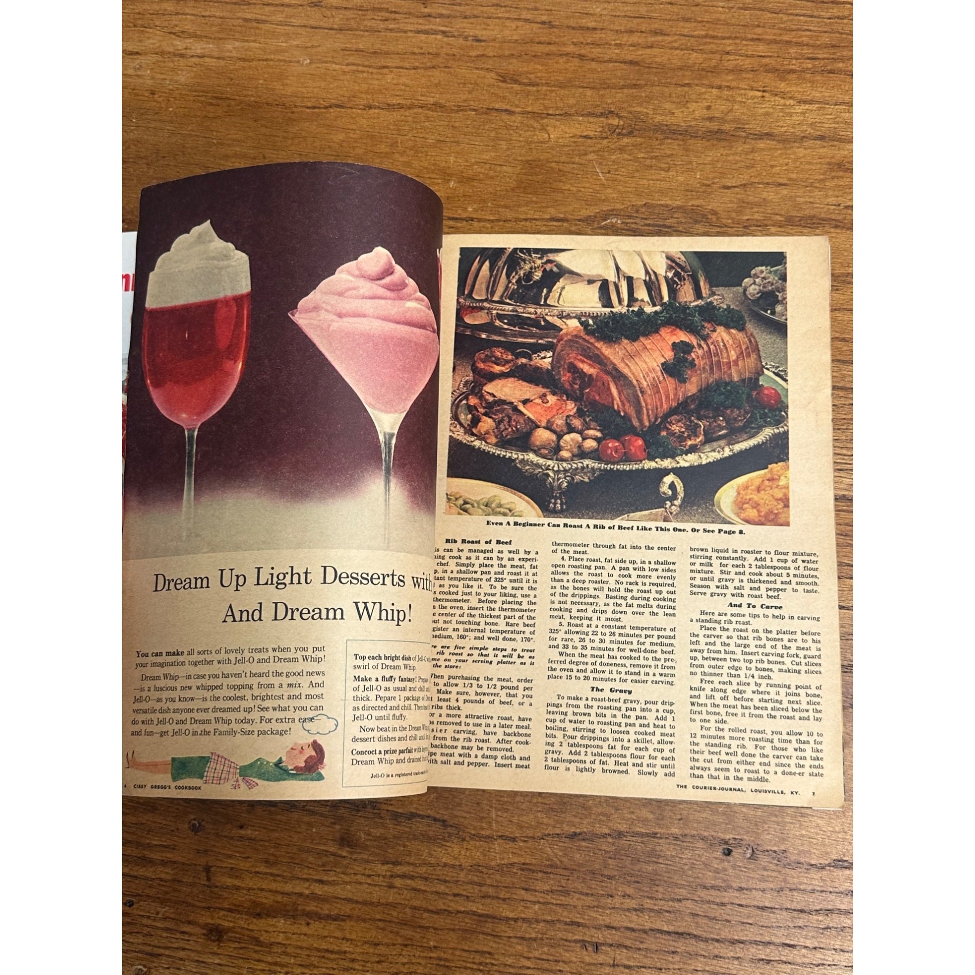 1959 Cissy Gregg's Cookbook Louisville Courier Journal Supplement Section