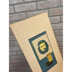 Original Watercolor Mixed Media Che Guevara Modernist Art Painting Poster Artist Signed