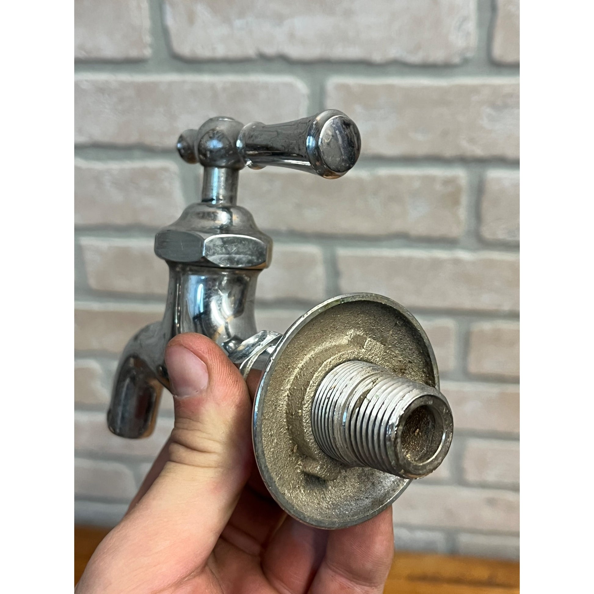 Vintage Hot Cold Bathroom Sink Tub Faucet Spouts Brass Set Pair Parts Wolverine